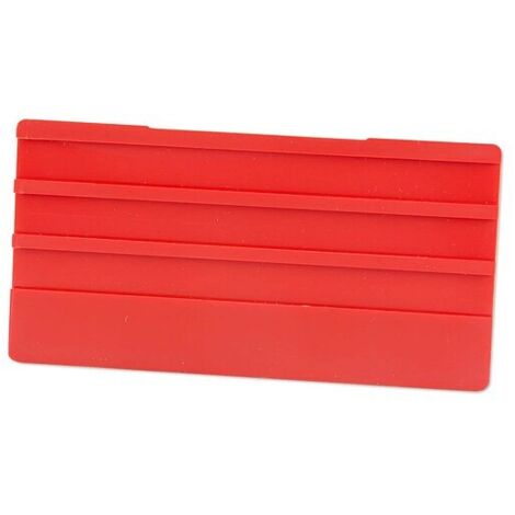 SIMPLEX Leerschild 100 x 50 mm für Universalhalter - aus Kunststoff - Farbe rot