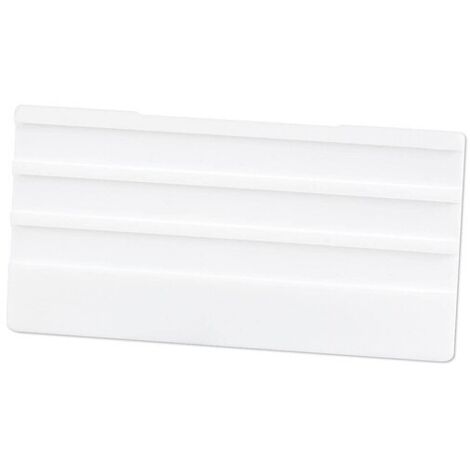 SIMPLEX Leerschild 100 x 50 mm für Universalhalter - aus Kunststoff - Farbe weiß