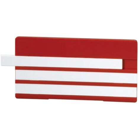 Simplex Schild mit 3 Leerleisten grau 100x50mm, Nr.F55104.03