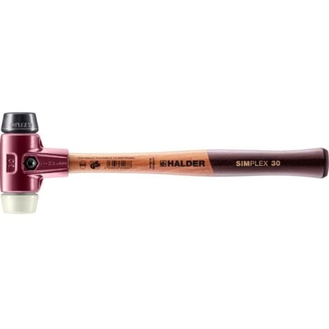 ERWIN HALDER KG Halder SIMPLEX Schonhammer Temperguss Holzstiel Ø 30 mm Länge 325 mm 3026.030