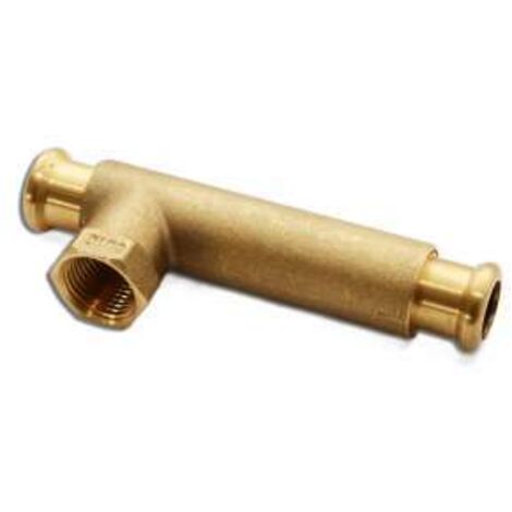 Simplex Teleskop T-Stück mit Pressanschluss V/M Kontur 15x1/2"x15 F13193