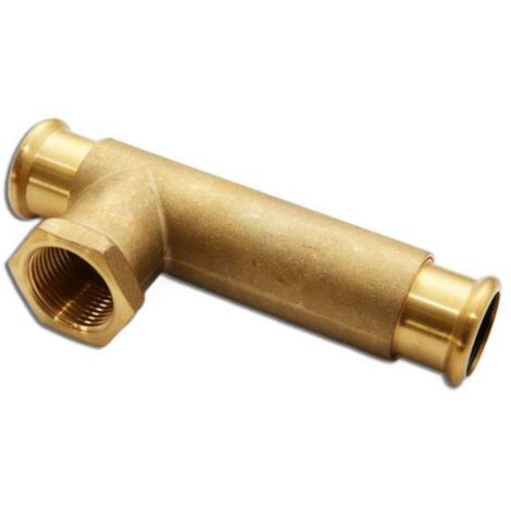 Simplex Teleskop T-Stück mit Pressanschluss V/M Kontur 22x3/4"x22 F13194