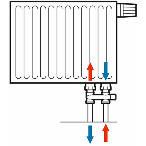 Simplex Umlenkstück, 1/2" Hahnblock-Anschluss, mit Absperrung, Eckform