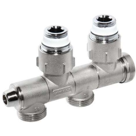 Simplex VARICON U1 Hahnblock Eck/Durchgang verdrehbar entleerbar mit Eurokonus 3/4 AG F10026