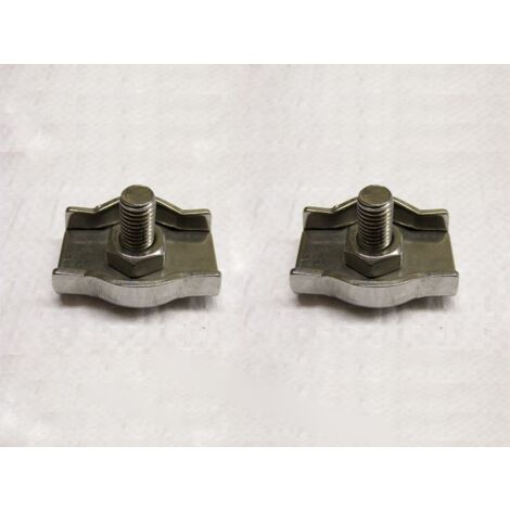 Simplex Wire Rope Grips Stainless Steel 6MM x2 (Marine Loop Boat Clamps)