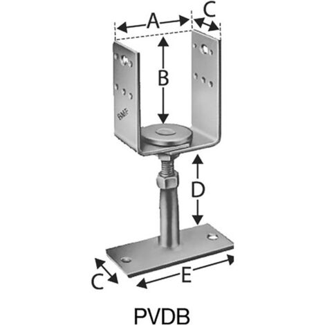 Simpson PVDB120G Stützenfüße Vario