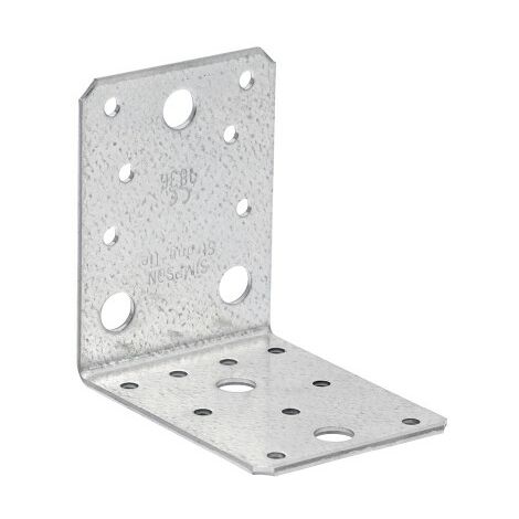 Simpson Strong Tie – Équerre de fixation 103x103mm – Acier galvanisé S250GD Z275 – Épaisseur 3mm – Fixation pour bois et béton – Assemblages de chevrons - AB105-R