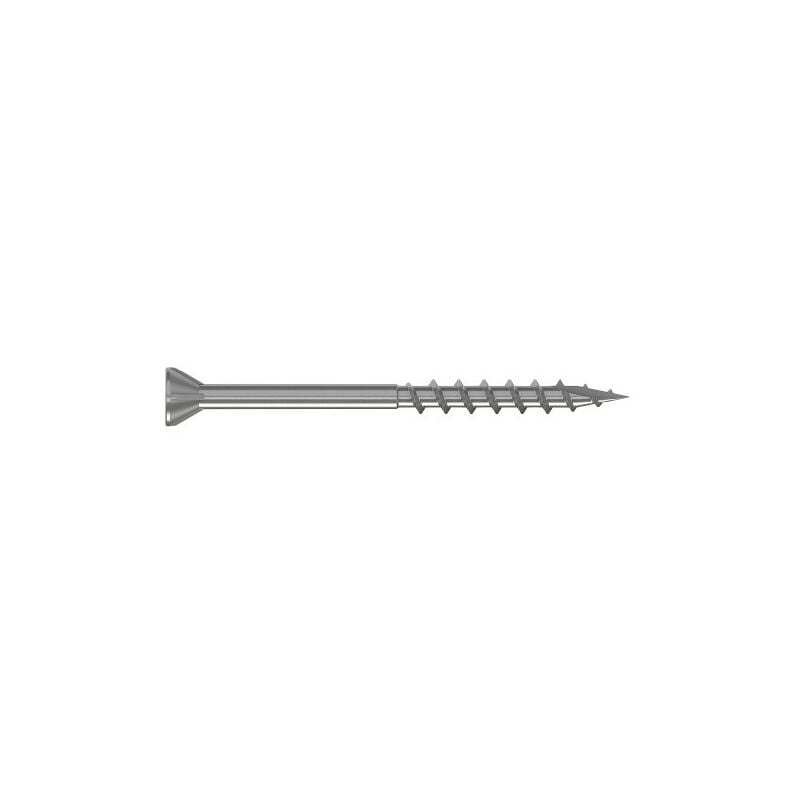 Vis terrasse - Tête fraisée - Filetage partiel - Pointe anti-fendage - Inox A4 - Torx 4.2x75mm - T20 - Boite de 100