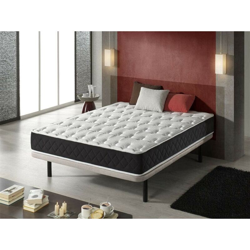 Simpur - RELAX | matelas 150x190 visco ergo plus - épaisseur 19 cm - ergonomique - 7 zones de confort - fermeté progressive - double stretch luxe