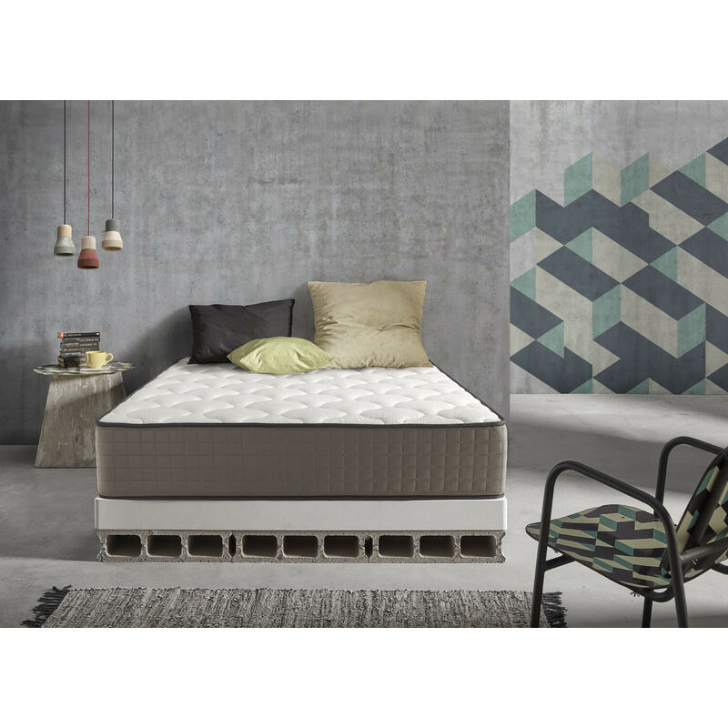 Simpur - RELAX - Matelas 90x200 cm Natur Plus | Hauteur +/- 30 cm | Mousse Haute Densité HR BIO FLEX