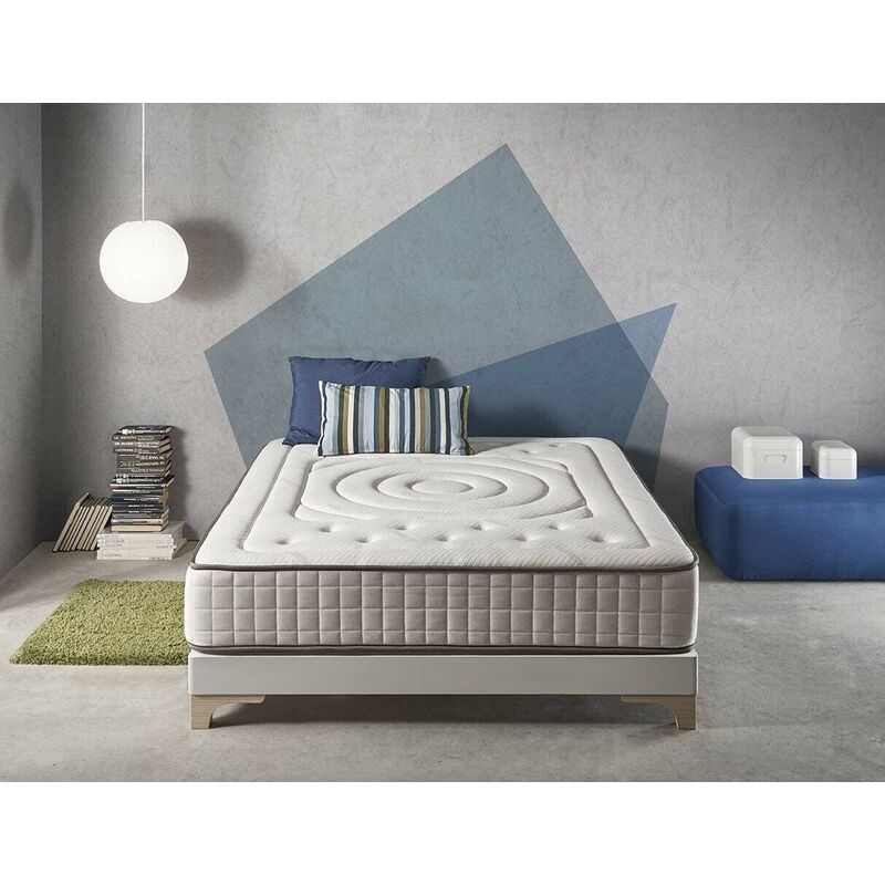 Simpur - RELAX | matelas 200x200 - imperial cachemire® - mousse á mémoire de forme - épaisseur 25 cm - accueil moelleux - ferme - anti-acarien,