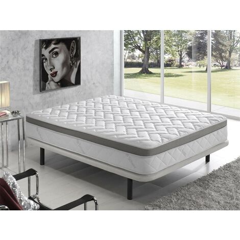 SIMPUR RELAX  matelas 90x200 - fil d'argent - mousse à mémoire de forme - épaisseur 25 cm - ferme en profondeur et doux en surface.