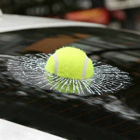 Simulation 3D Golf/Baseball Autocollants de fenêtre de voiture en verre brisé Tennis en trois dimensions B