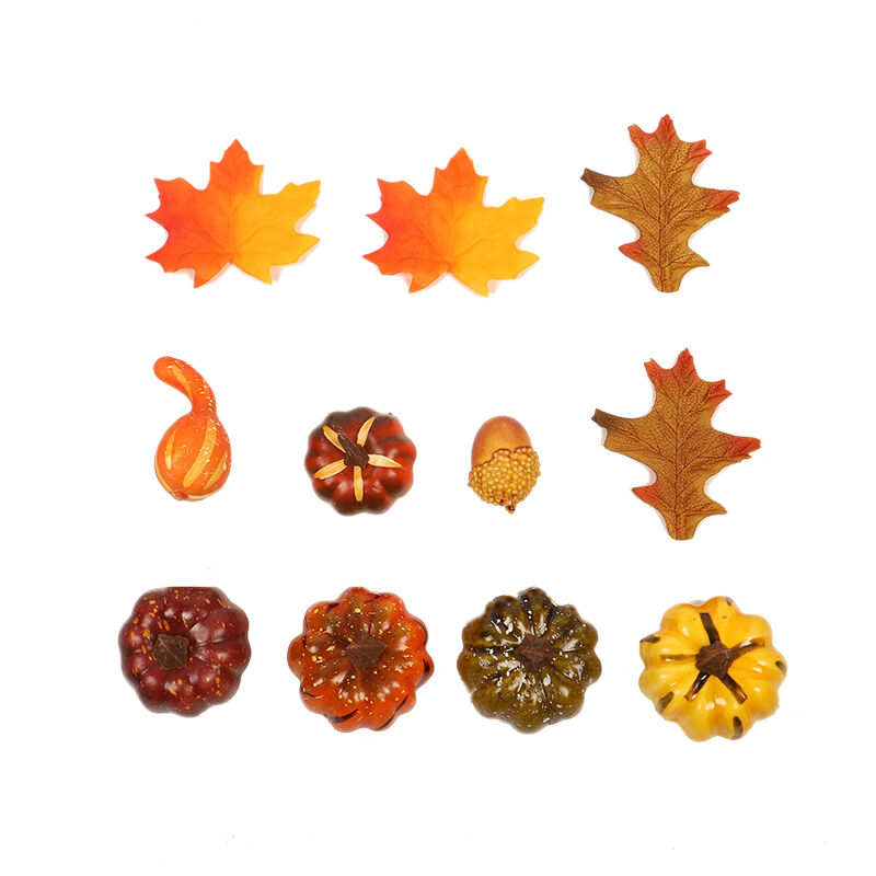 Simulation Citrouille Maple Leaves Halloween Accessoires de DéCoration