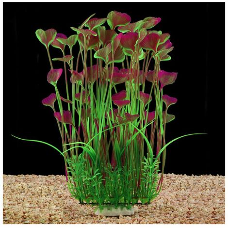 Simulation d'aménagement paysager aquarium de décoration aquarium faux élodée élodée ornements élodée plastique algues (vin rouge