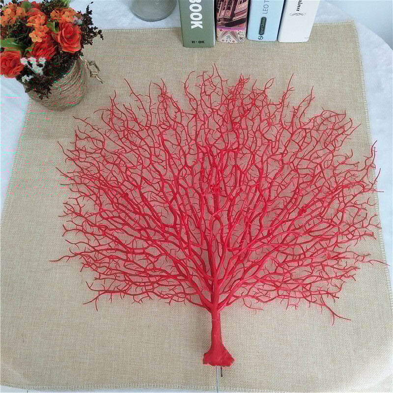 Ensoleille - Simulation de branche de corail de paon en plastique Simple décoration intérieure fausse branche décoration d'art de la maison branche