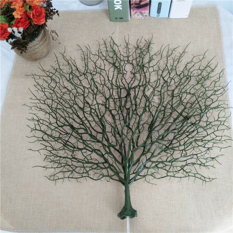 Ensoleille - Simulation de branche de corail de paon en plastique Simple décoration intérieure fausse branche décoration d'art de la maison branche