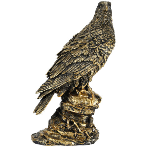 Simulation Eagle Decor Artificial Resin Animal Model Home Garden Decoration Ornament Gift