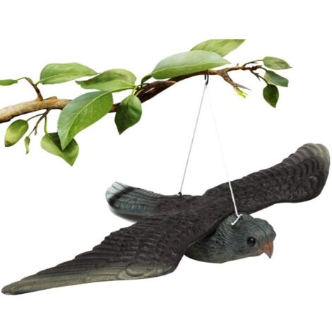 Simulation Flying Bird, Bird Repellent Flying Bird Models with Movable Wings and Lanyard for Lawn, Garden, Farm, Family, Outdoor Trees, Buildings (Color)
