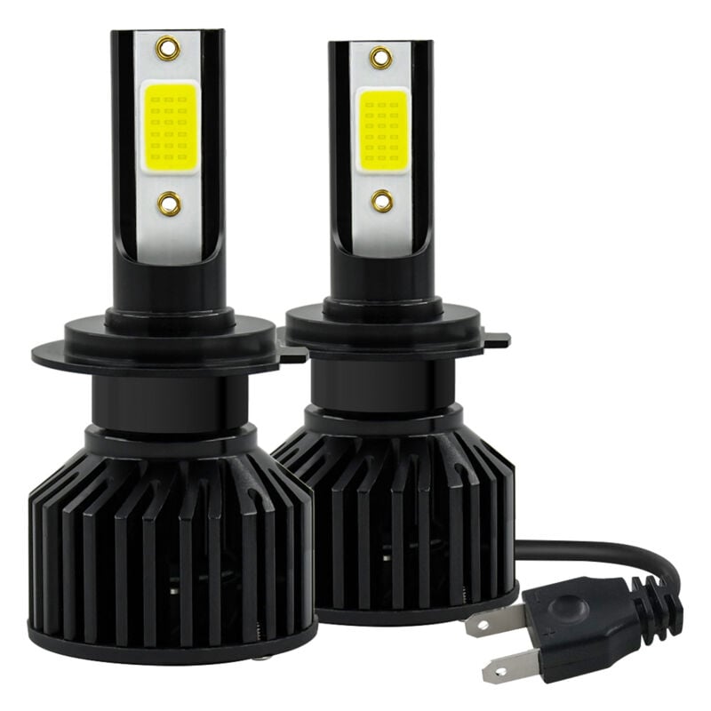 Lot de 2 ampoules LED pour phares de voiture, kit de conversion tout-en-un H7 40 W, étanche IP67
