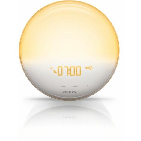 Simulatore dell'alba - Philips - HF3521/01 - 6 suoni - Funzionamento via cavo - Illuminazione notturna