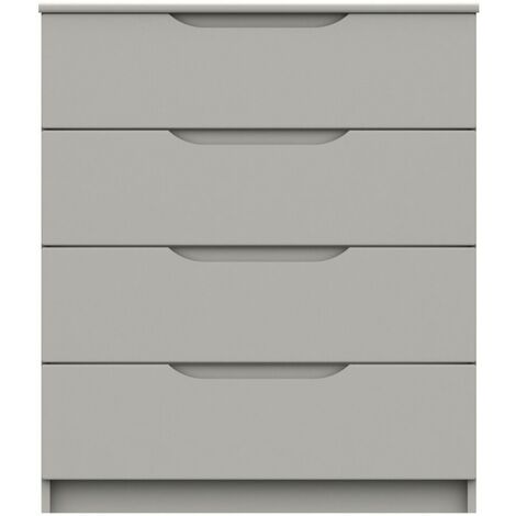 Light grey high gloss 2024 chest of drawers