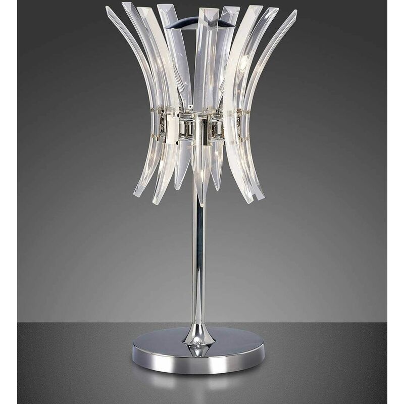 09diyas - Sinclair Table Lamp 4 Lights Polished Chrome