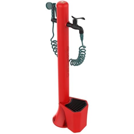 Sined Acqua Pro Fuente De Jardín y Cubo Con Capacidad De 5 l Polietileno Rojo