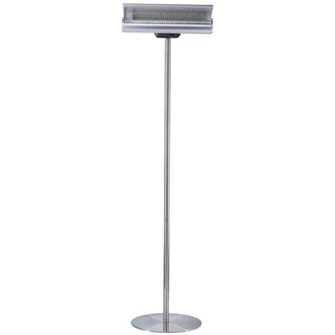 Sined Calefactor Infrarrojo Terra 2000 Calefactor De Suelo Reflectante 2000w Gris Equipado Con Curva Reflectora Ajustable y Concentración De Calor Con Mando a Distancia Ip65