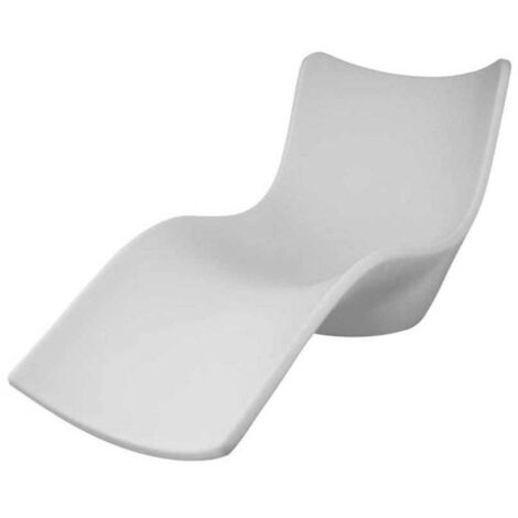 Sined Cassiopea Lettino Dal Design Moderno Per Giardino In Polietilene Di Alta Qualita Bianco