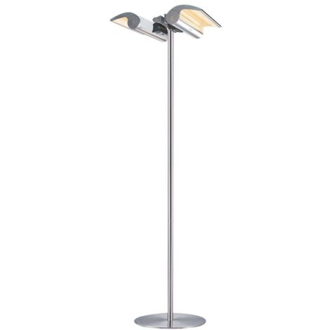 Sined Infrared Terra 4000 Calefactor De Suelo Doble Reflectante Con Mando a Distancia Gris Equipado Con Curva Reflectante Ajustable y Mando a Distancia Concentrador De Calor Ip65