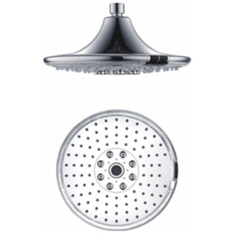 Sined Led 3 24 Cm Runder Regenbrausekopf Mit Led Und 3 Strahlfunktionen Grau