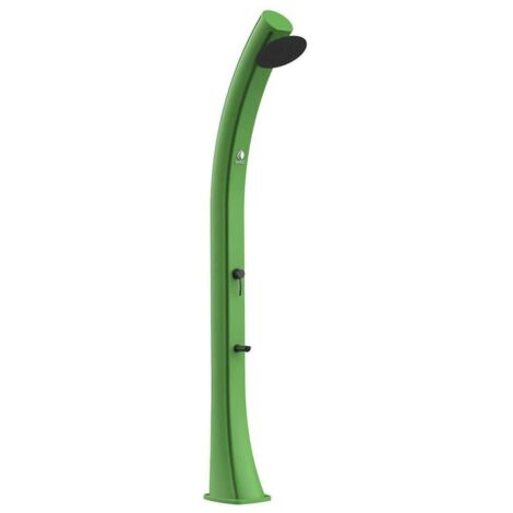 Sined Sole Xxl Douche Solaire Chauffante Courbe Grand Reservoir 40 Litres Vert