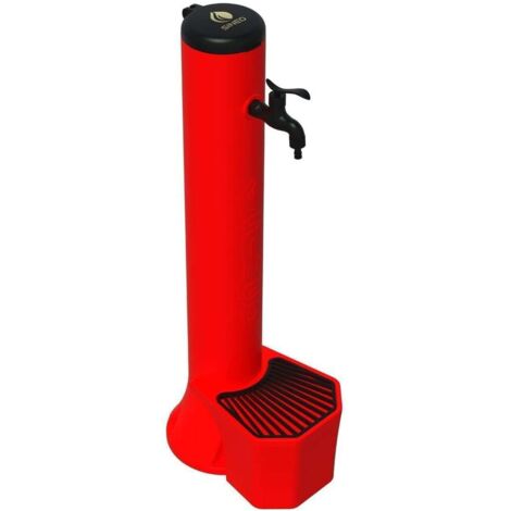 Sined Triton Kit Compuesto De Fuente y Cubo De 5 Litros En Polietileno Rojo Fabricado En Polietileno Hd