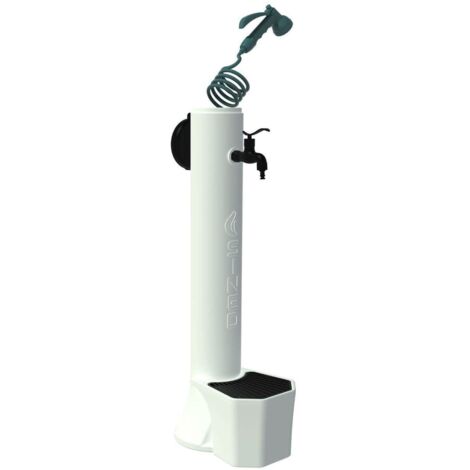 SINED Tritone Pro Fontana Da Giardino Con Secchiello e Tubo Flessibile Con Pistola Bianco