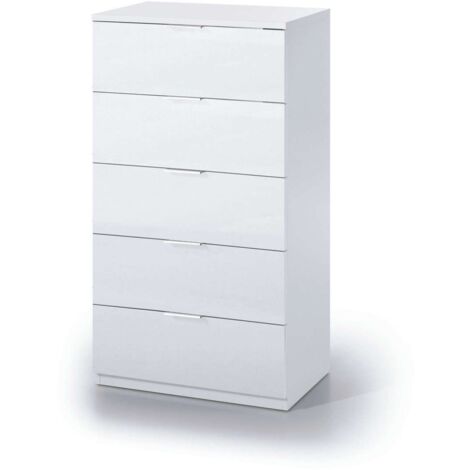 Sinfonier 5 cajones Modelo Maya en blanco 110 cm(alto)60 cm(ancho)40 cm(fondo)