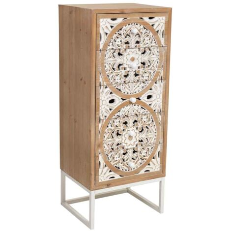 Sinfonier de madera blanco 45x35x105