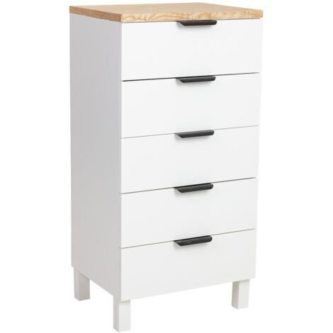 Sinfonier de madera blanco 45x35x90cm