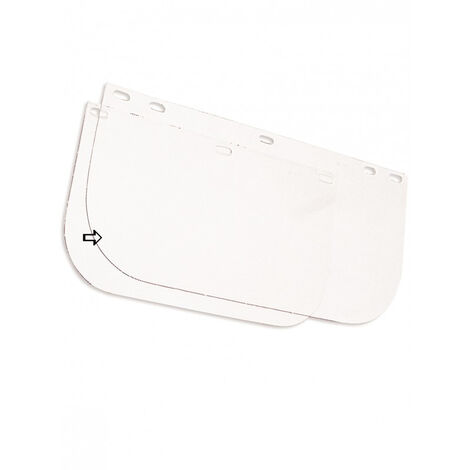 Singer Safety – Visière de protection large en polycarbonate incolore – Adaptée pour calotte jaune – Dimensions 395 x 200 mm – ACC805LARG