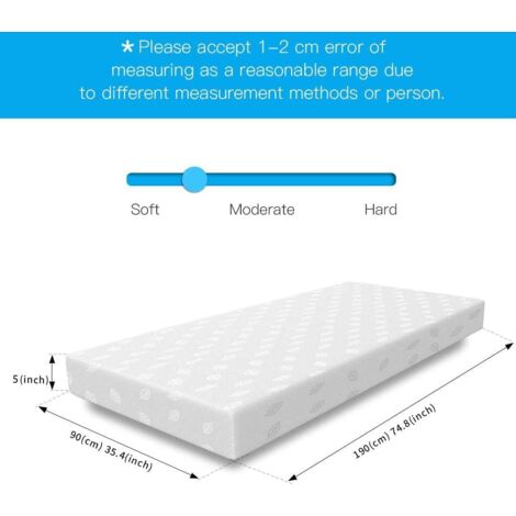 Single Bed 3FT High Quality Memory Foam Mattress