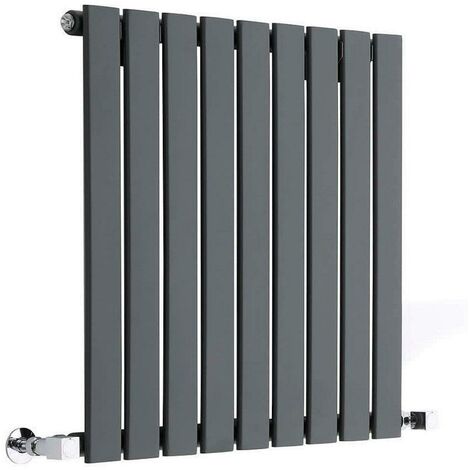 Single Flat Panel Radiator Anthracite 600mm High 408mm Wide