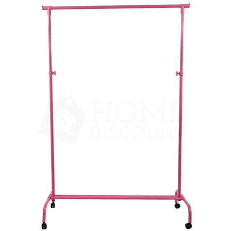 Single Garment Rack, Pink