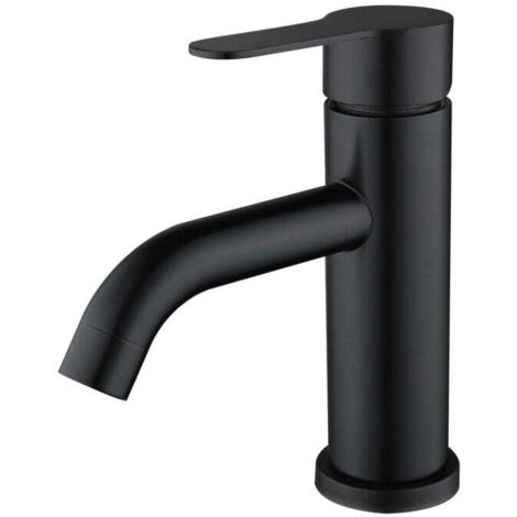 Single Handle Bathroom Faucet Sink Tap Stainless Steel Gray MUMU