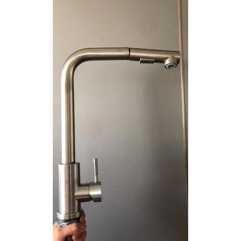 Single Handle Kitchen Sink Faucet with Pull-Out Sprayer Black