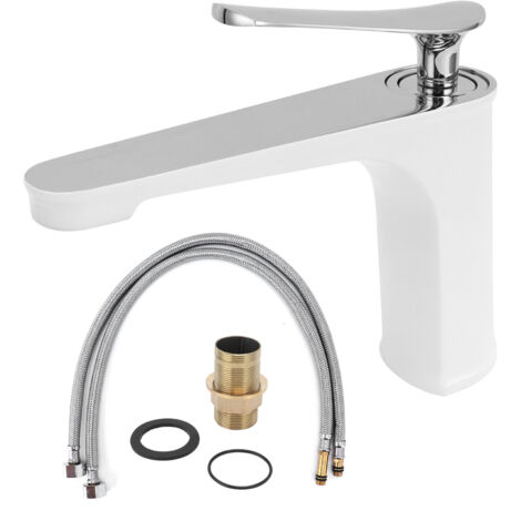 Single Hole Faucet Under Counter Basin Hot and Cold Water Tap for Bathroom LavatoryG9/16