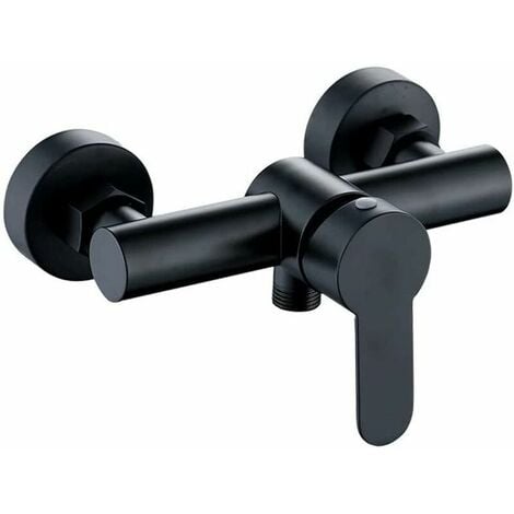 SOLEIL Single Lever Bathtub-Shower Mixer Bath Tap Set Shower Faucets Bathroom Faucet Integrated Check Valve Black Hot and Cold Water Mixer Valve