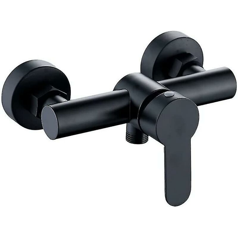 Single Lever Bathtub Shower Mixer Set Bath Faucets Shower Faucets Bathroom Faucet Built-in Check Valve Black Hot And Cold Water Mixer Tap