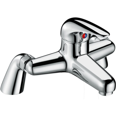 Single Lever Deck Mounted Bath Filler Tap - Chrome