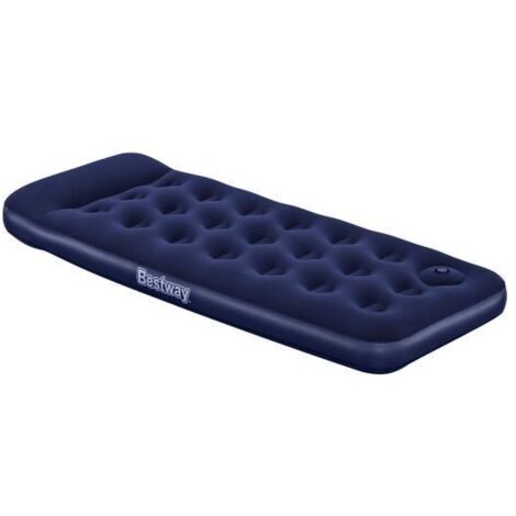 Single-Luftbett mit integrierter Fußpumpe 185 x 76 x 28 cm