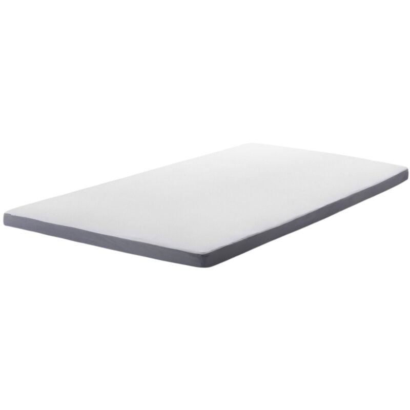 Mattress Bed Topper Memory Foam eu Single Size 90 x 200 cm 6 cm Thick Comfy